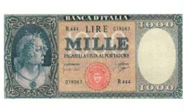 La Mille lire di Ornata di perle